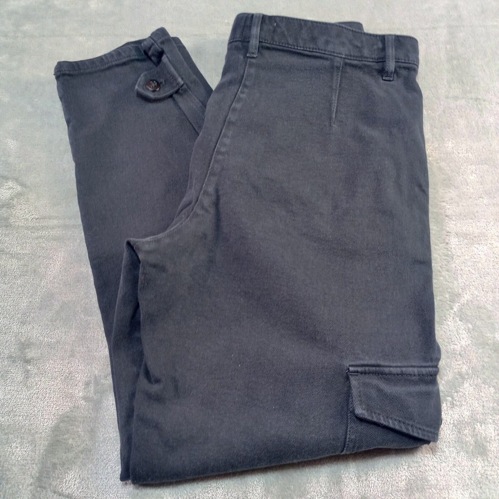 Aritiza Wilfred Free Modern Cargo Pant Size 12 Black Utility High‎ Waist Cotton